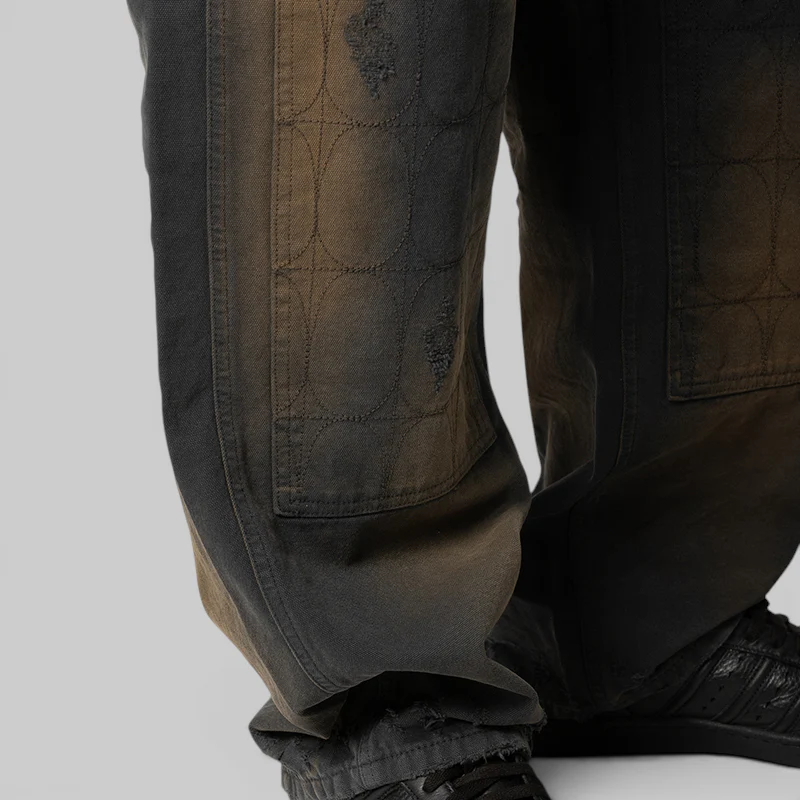 TC Two Tone Washed Pant - Rust Black - Image 8