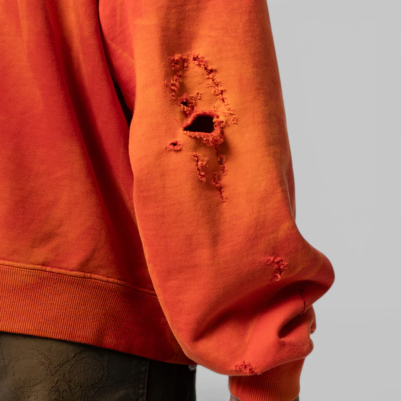 TC Two Tone Washed Zip-Up Hoodie - Red - Image 6
