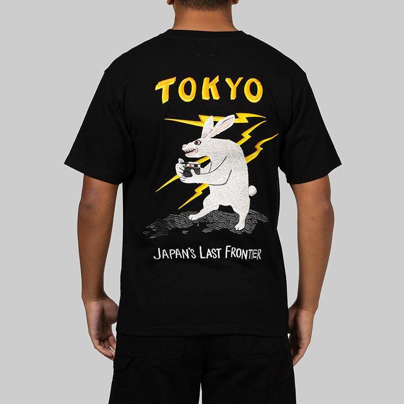 TOKYO Embroidery Souvenir T-Shirt - Black