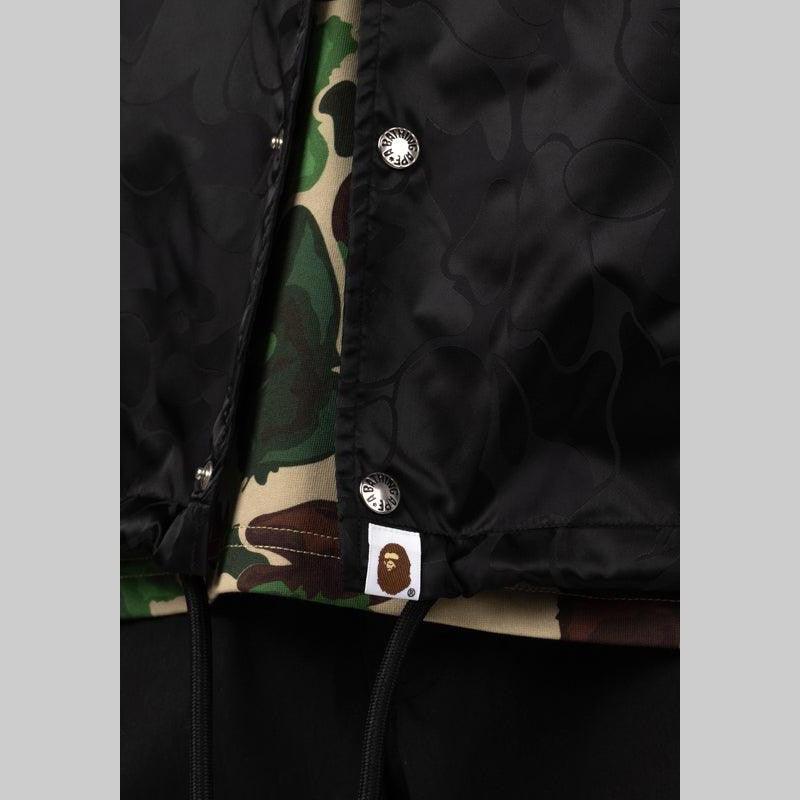 Tonal Solid Camo Coach Jacket - Black - Image 8