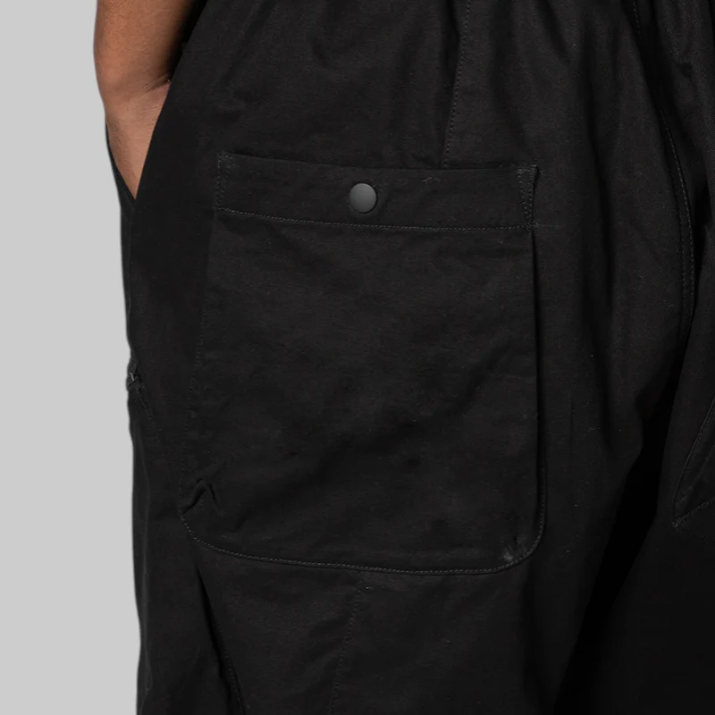 Twill Cargo Pant - Black - Image 5