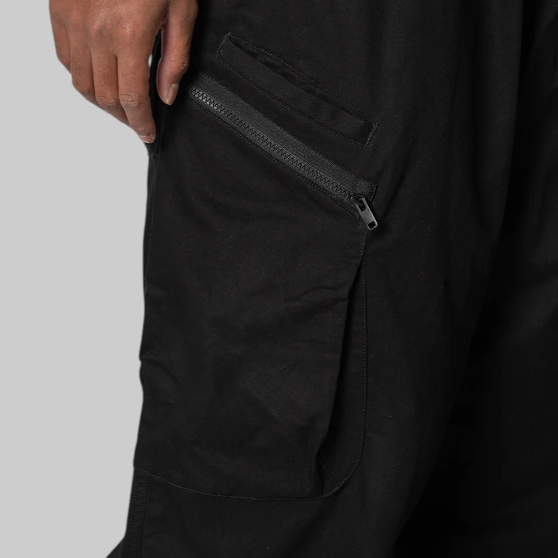 Twill Cargo Pant - Black - Image 7