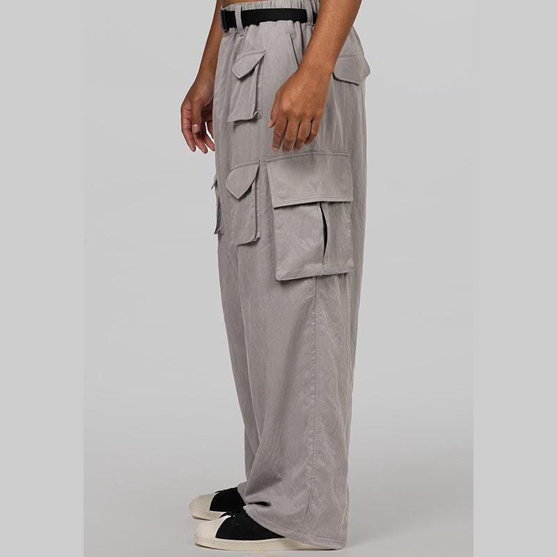 Twill Cargo Pant - Solid Grey - Image 3