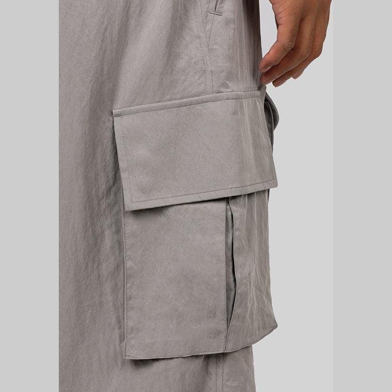 Twill Cargo Pant - Solid Grey - Image 7