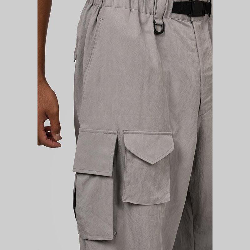 Twill Cargo Pant - Solid Grey - Image 8