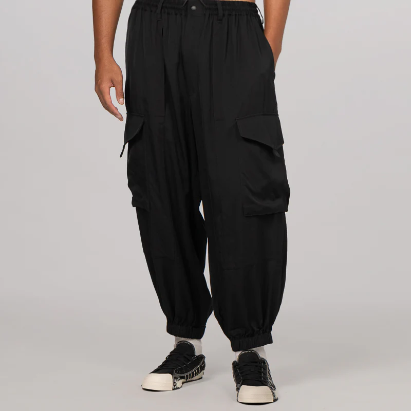 Rayon Twill Pant - Black
