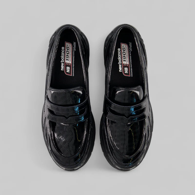 U1906Lv1 Loafer "Black Croc" - Image 3