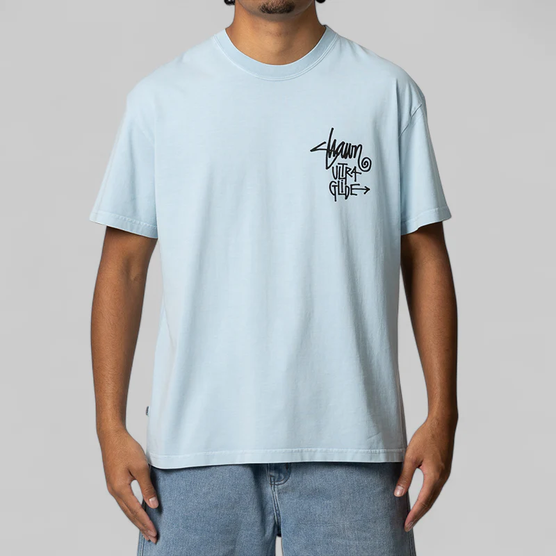 Ultra Glide T-Shirt - Washed Baby Blue - Image 2