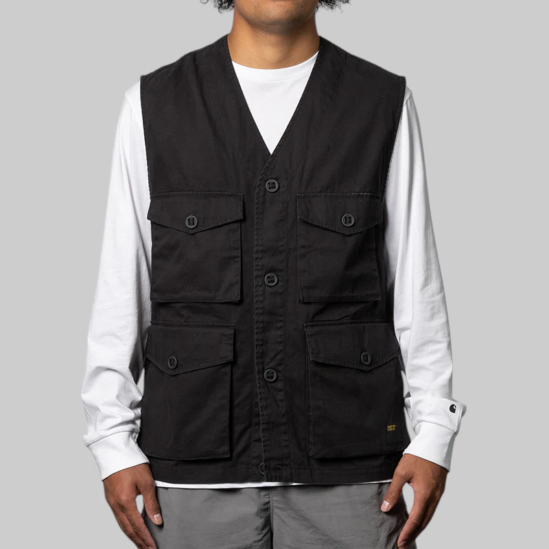 Unity Vest - Black Heavy Enzyme Wash