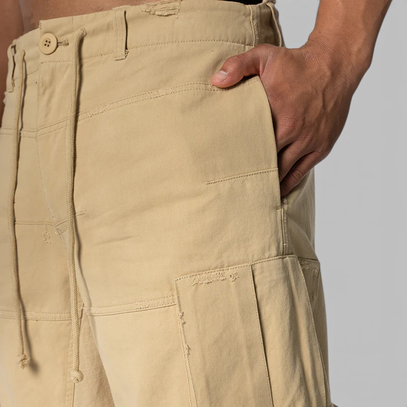 Upside Down Cargo Short - Beige - Image 3
