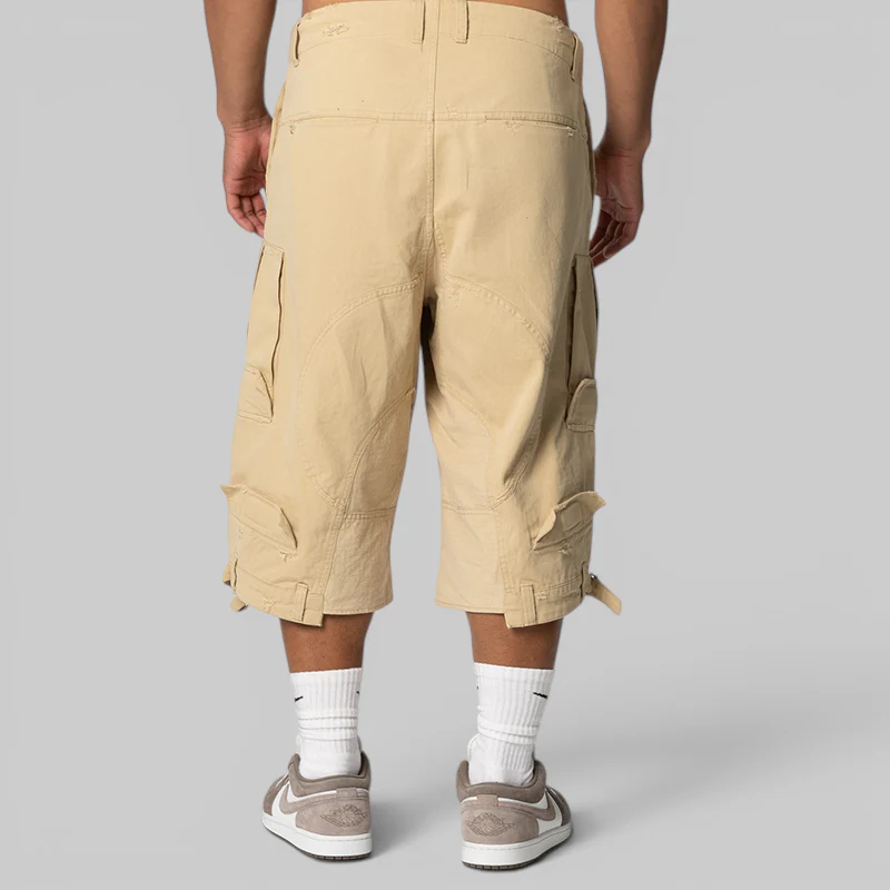 Upside Down Cargo Short - Beige - Image 5