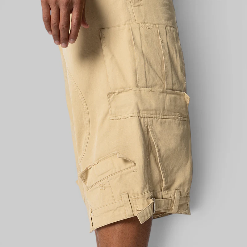 Upside Down Cargo Short - Beige - Image 6