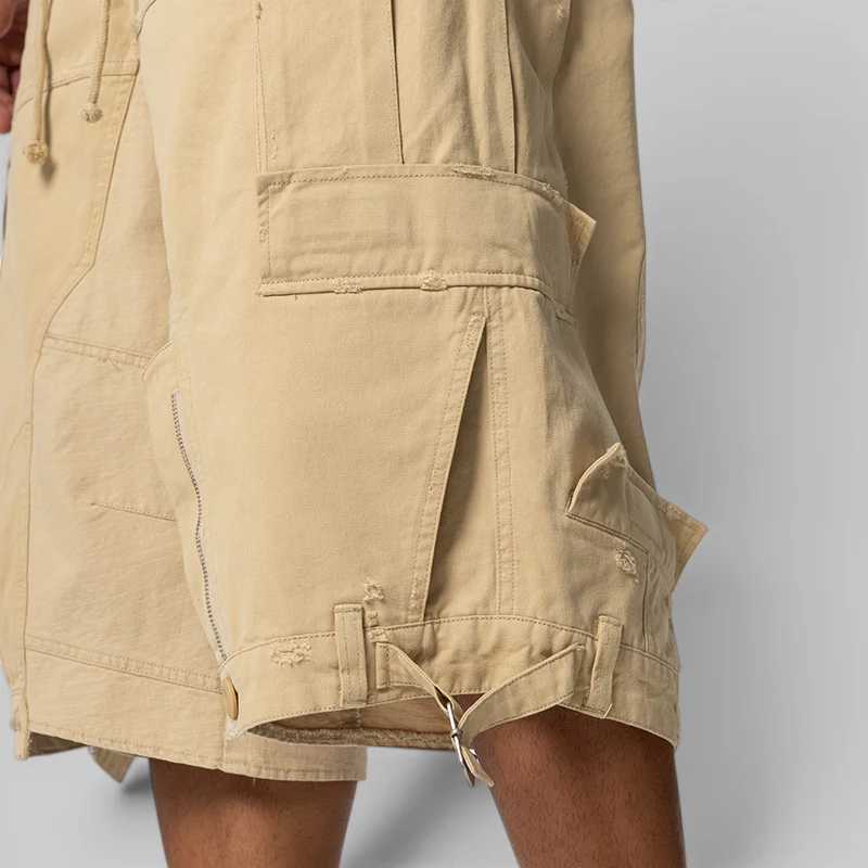 Upside Down Cargo Short - Beige - Image 7