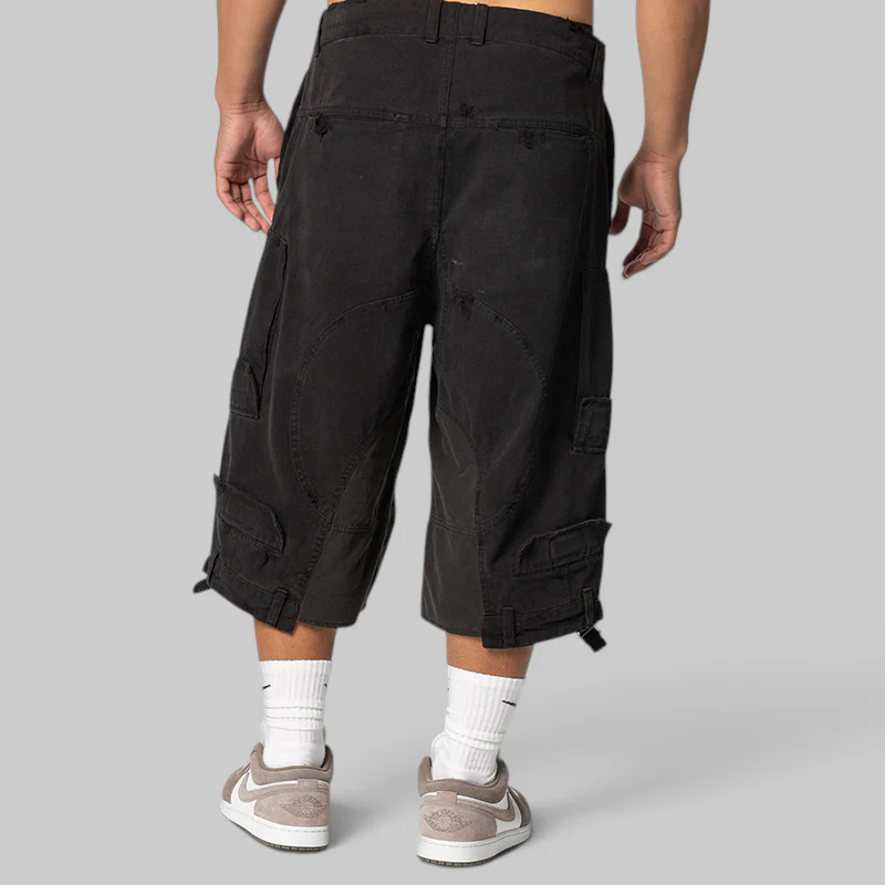 Upside Down Cargo Short - Black - Image 4