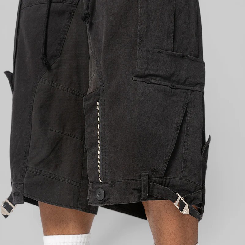 Upside Down Cargo Short - Black - Image 7