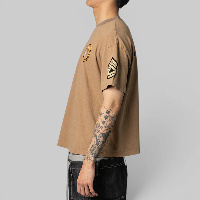 USMC Vintage T-Shirt - Khaki Beige - Image 3