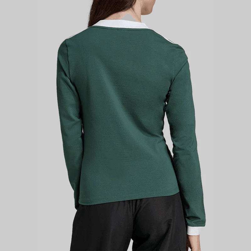 V-Neck Long Sleeve - Mint Green - Image 2