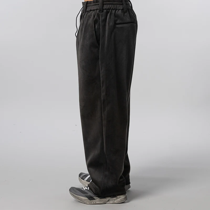 Velvet Corduroy Track Pant - Black - Image 3