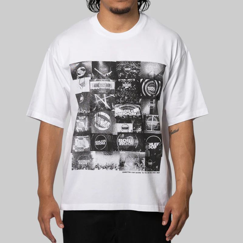 Video Collage Photo T-Shirt - White