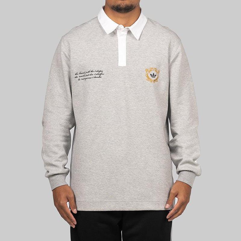 VRCT Polo Long Sleeve - Medium Grey Heather