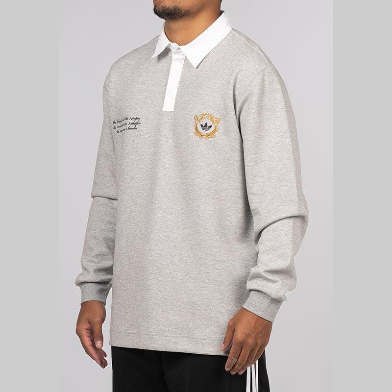 VRCT Polo Long Sleeve - Medium Grey Heather - Image 2