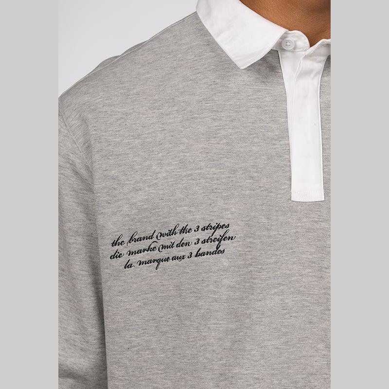 VRCT Polo Long Sleeve - Medium Grey Heather - Image 7