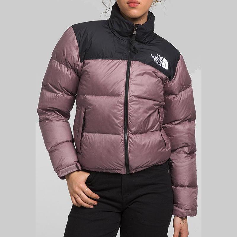W 1996 Retro Nuptse Jacket - Fawn Grey/TNF Black