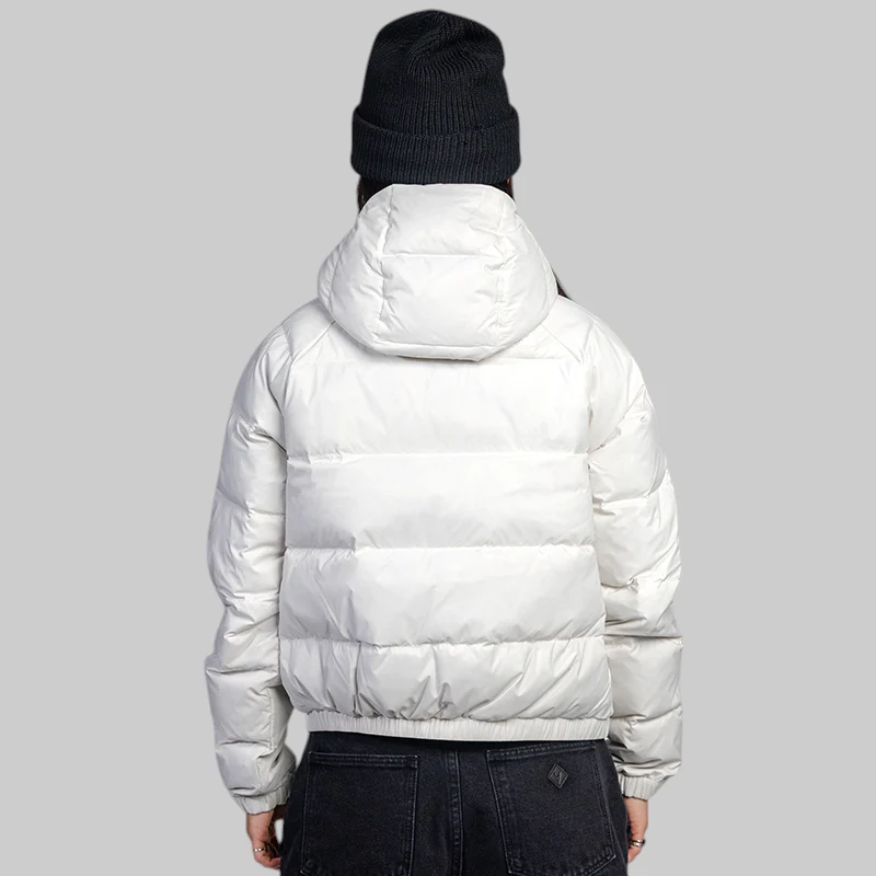 W Hydrenalite Down Hoodie - White Dune - Image 2