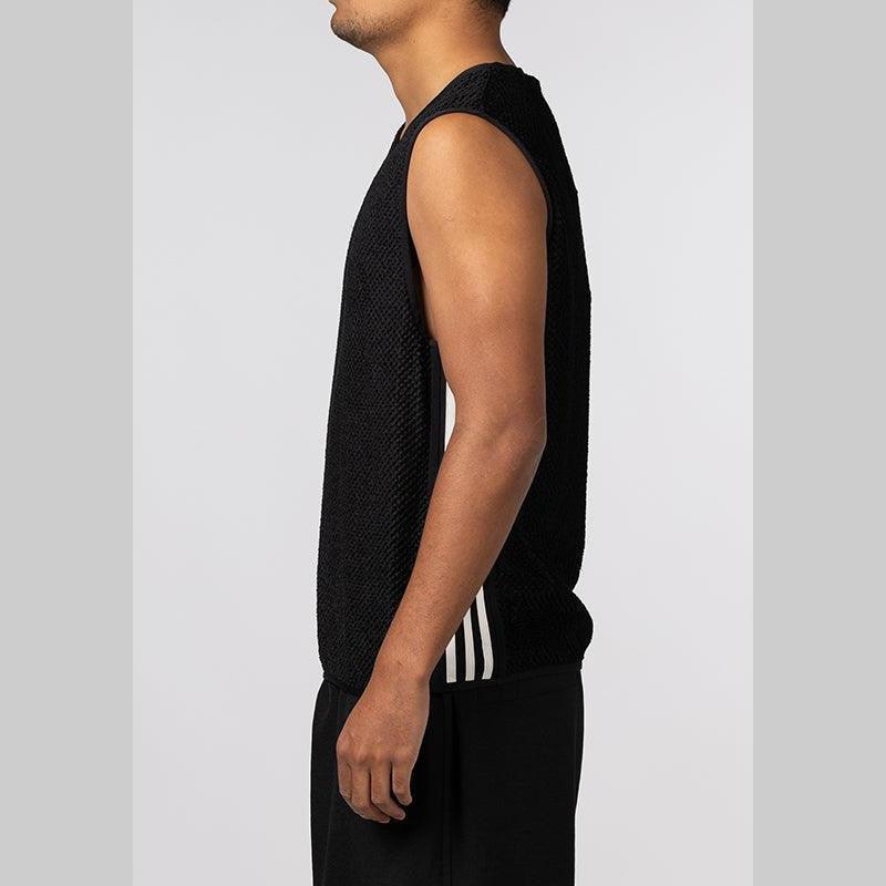 Waffle Warp Vest - Black - Image 2