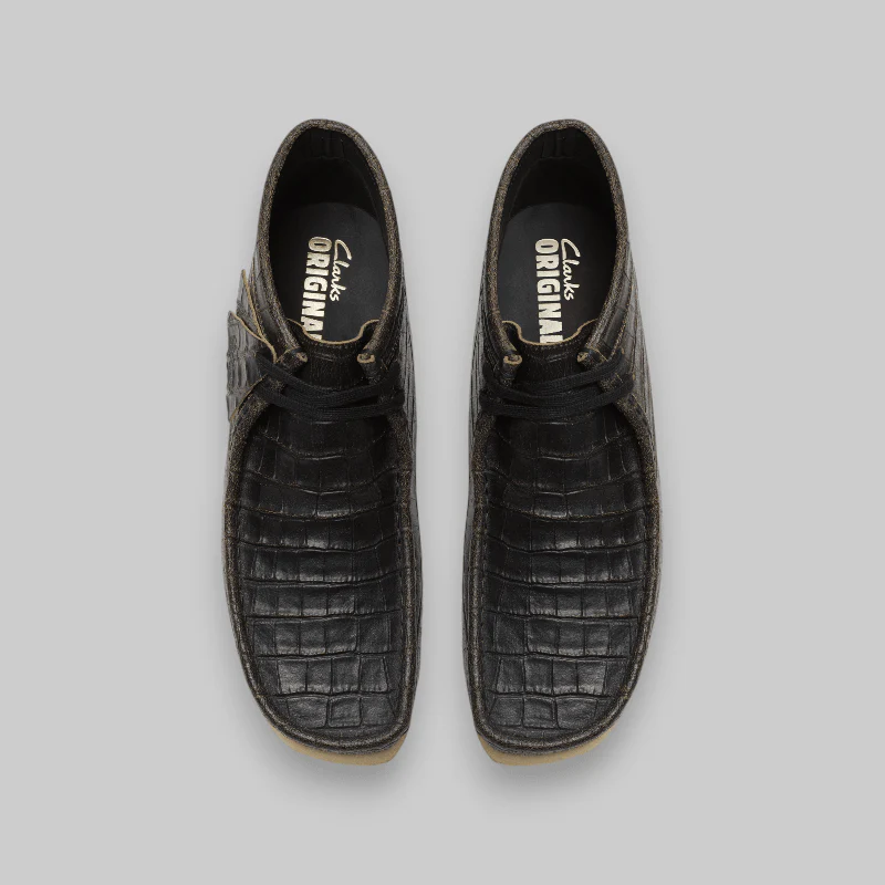 Wallabee Boot - Black/Croc Distress "Harajuku Pack" - Image 6