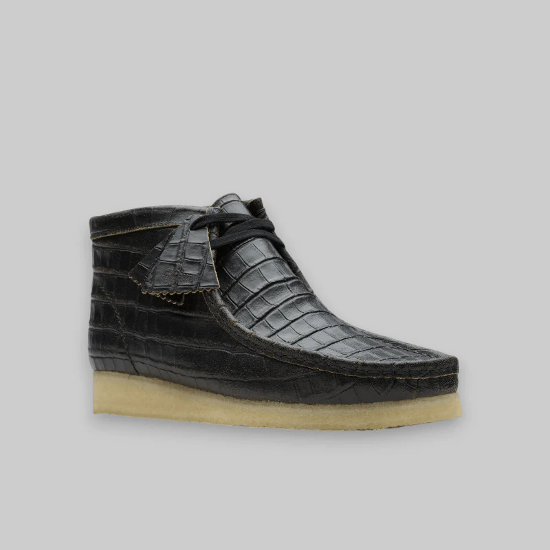 Wallabee Boot - Black/Croc Distress "Harajuku Pack" - Image 7