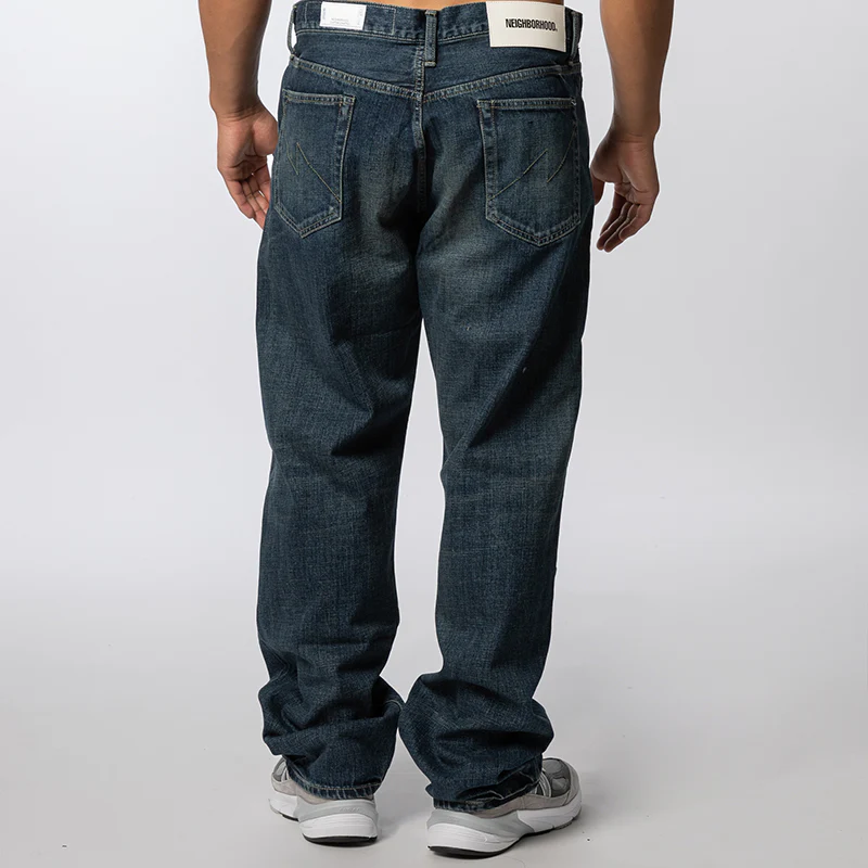 Washed Denim DP Basic Pant - Indigo - Image 4
