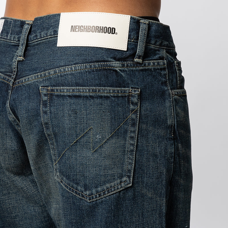 Washed Denim DP Basic Pant - Indigo - Image 5