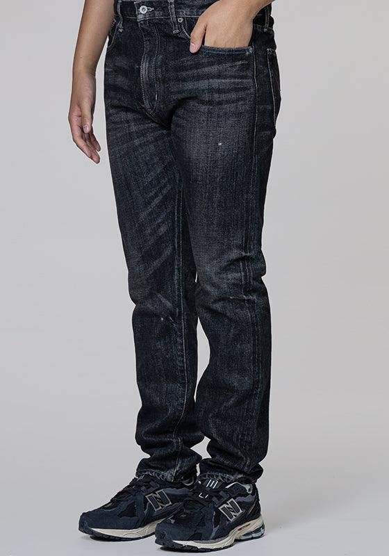 Washed Denim DP Narrow Pant - Black