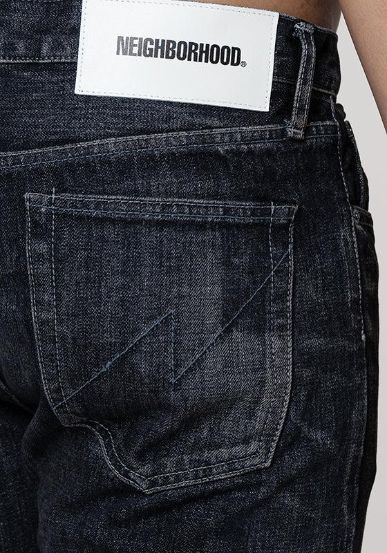 Washed Denim DP Narrow Pant - Black - Image 4