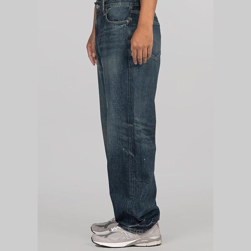 Washed Denim DP Wide Pant - Indigo - Image 3
