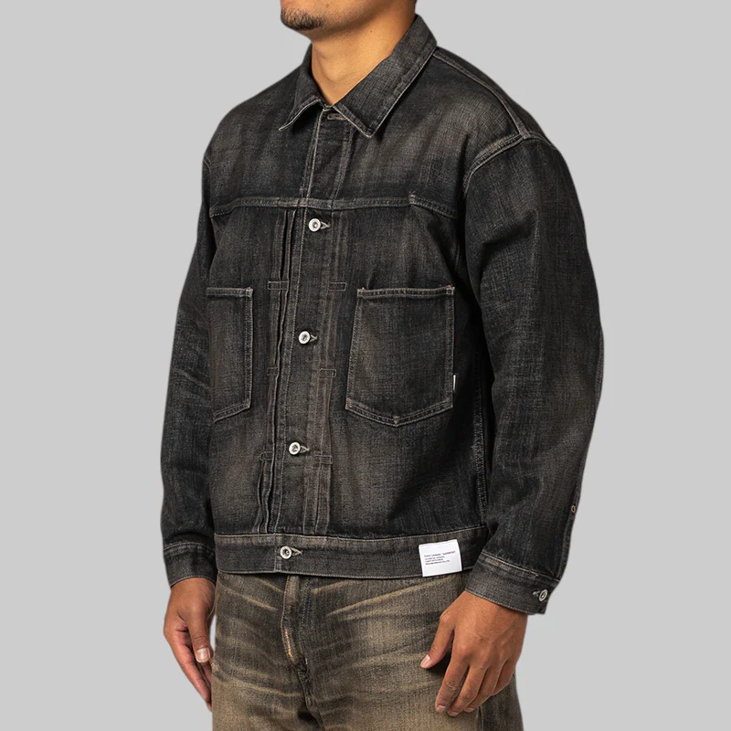 Washed Denim Type-2 Jacket - Black - Image 2