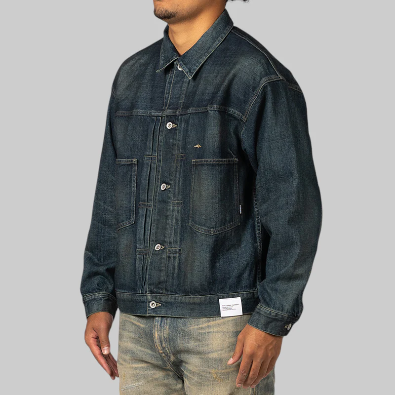 Washed Denim Type-2 Jacket - Indigo - Image 2