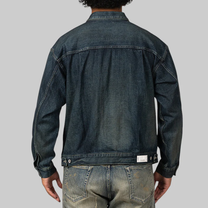 Washed Denim Type-2 Jacket - Indigo - Image 4