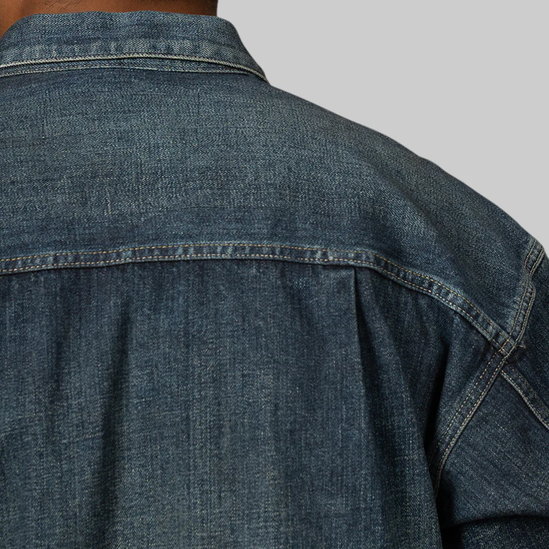 Washed Denim Type-2 Jacket - Indigo - Image 6