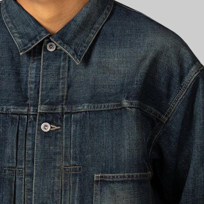 Washed Denim Type-2 Jacket - Indigo - Image 7