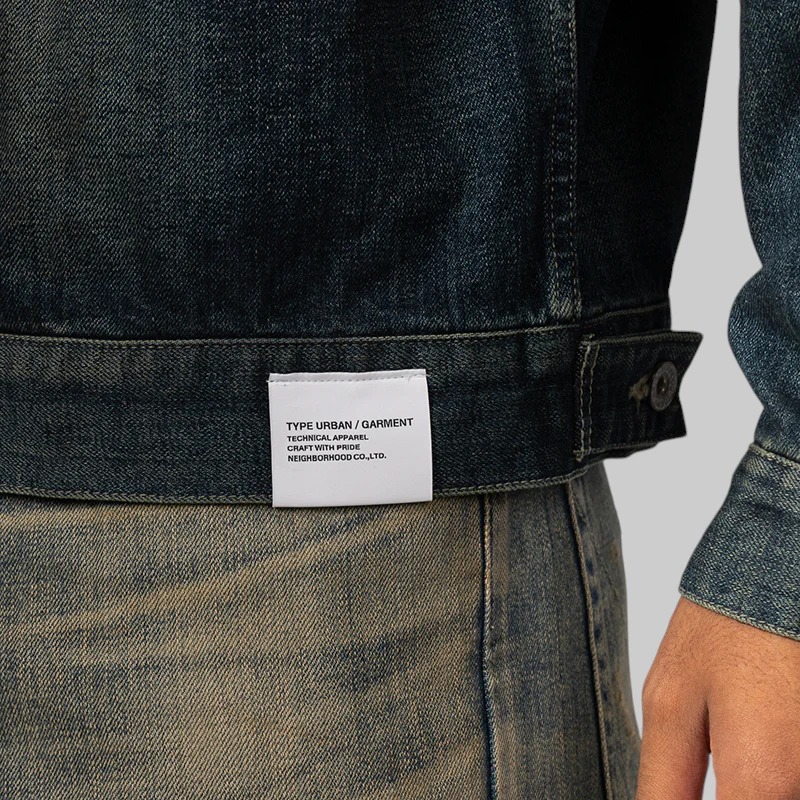 Washed Denim Type-2 Jacket - Indigo - Image 8
