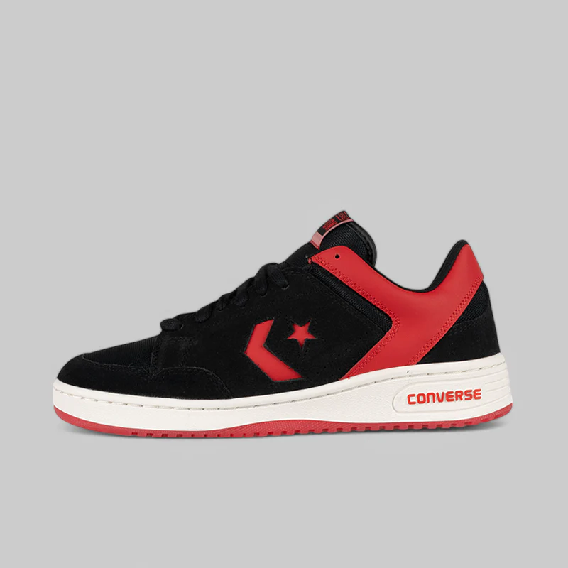 Weapon Suede Low - Black/Red/Vintage White
