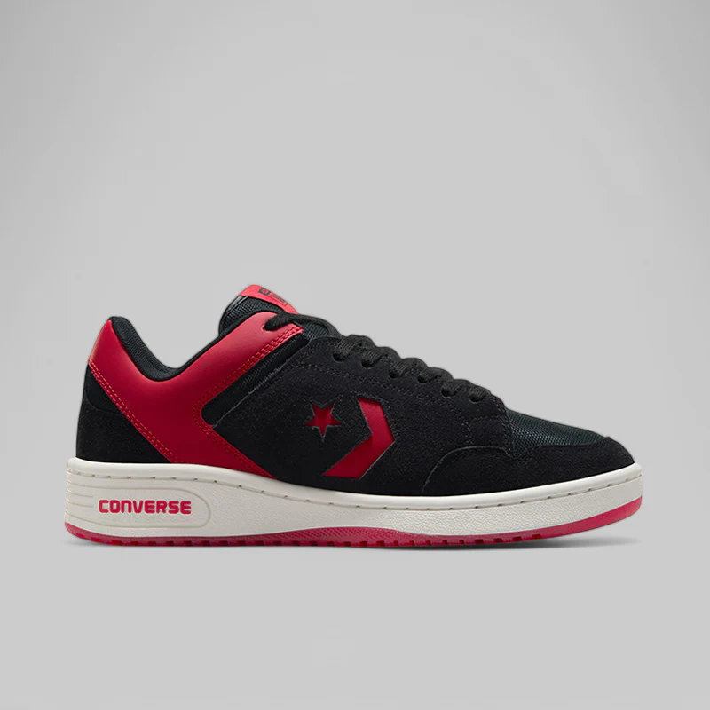 Weapon Suede Low - Black/Red/Vintage White - Image 6