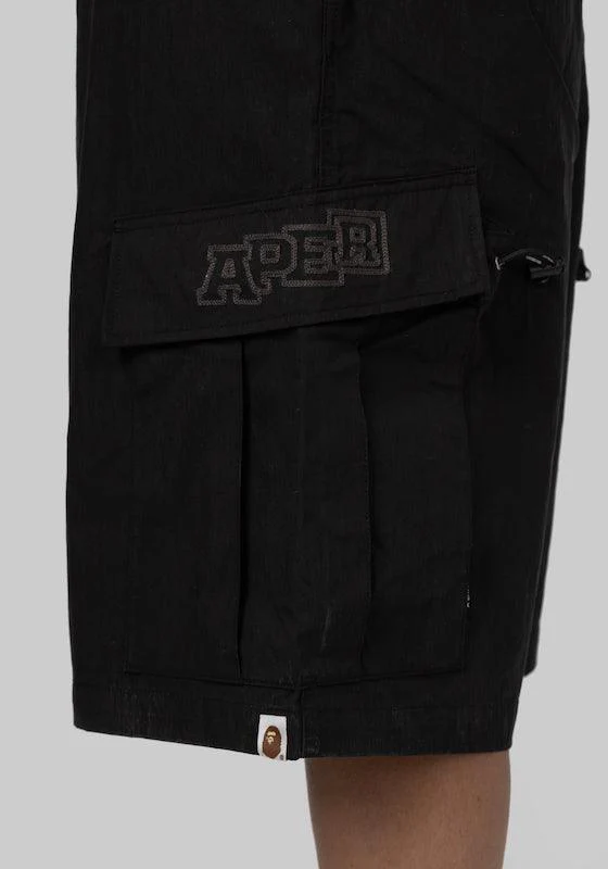 Wide Cargo Short - Black - Image 6