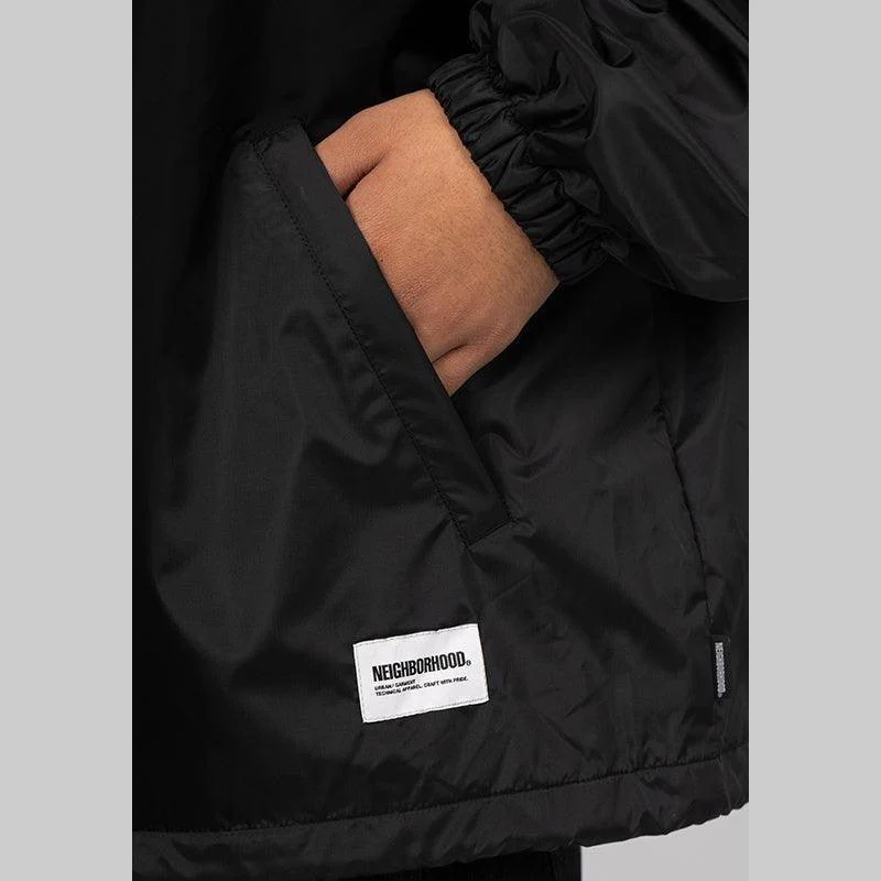 Windbreaker Jacket-1 - Black - Image 7