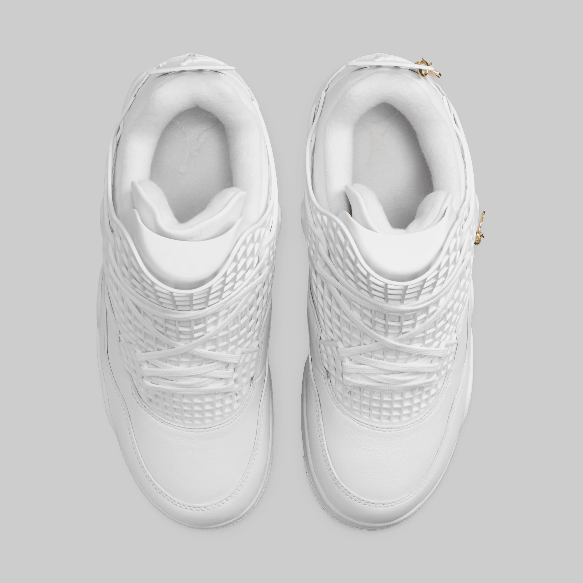 W's Air Jordan 4 Net - "Triple White" - Image 12