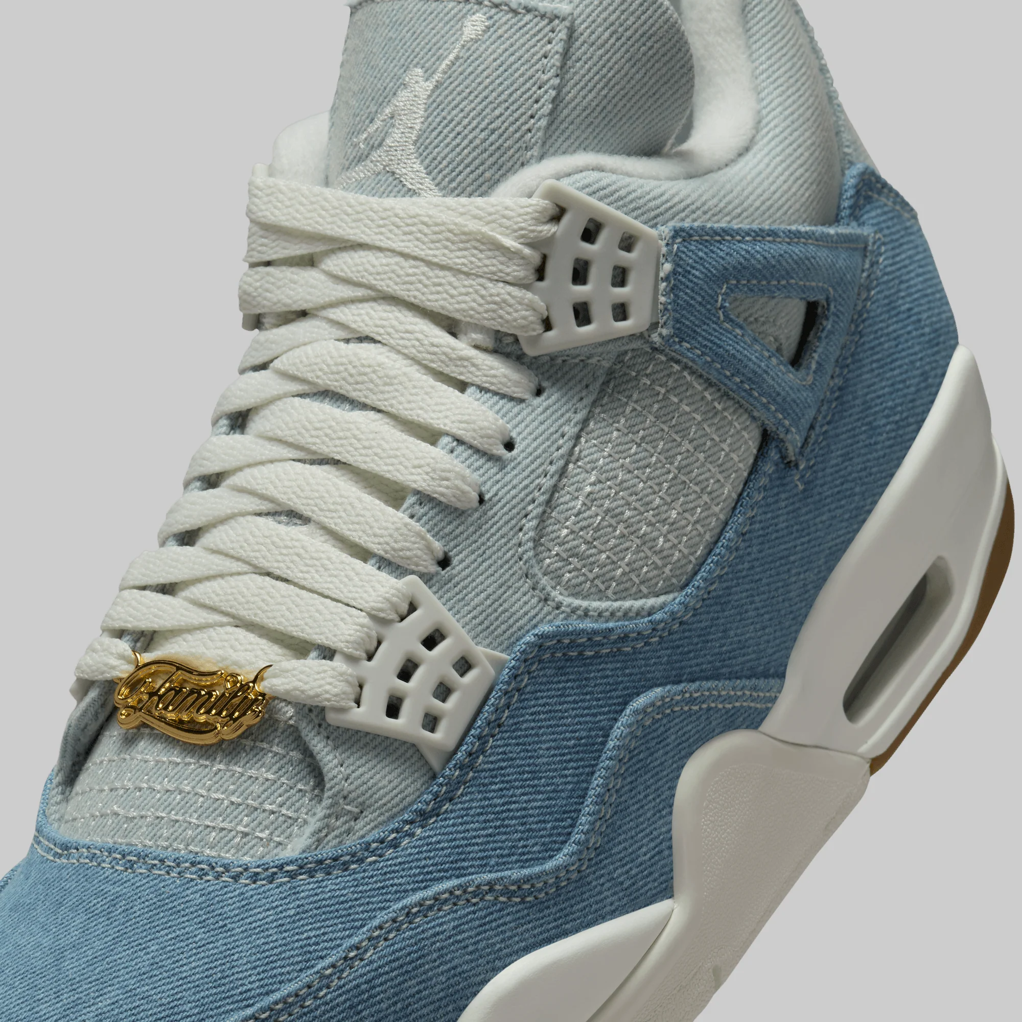 W's Air Jordan 4 Retro Tex "Worn Blue" - Image 4