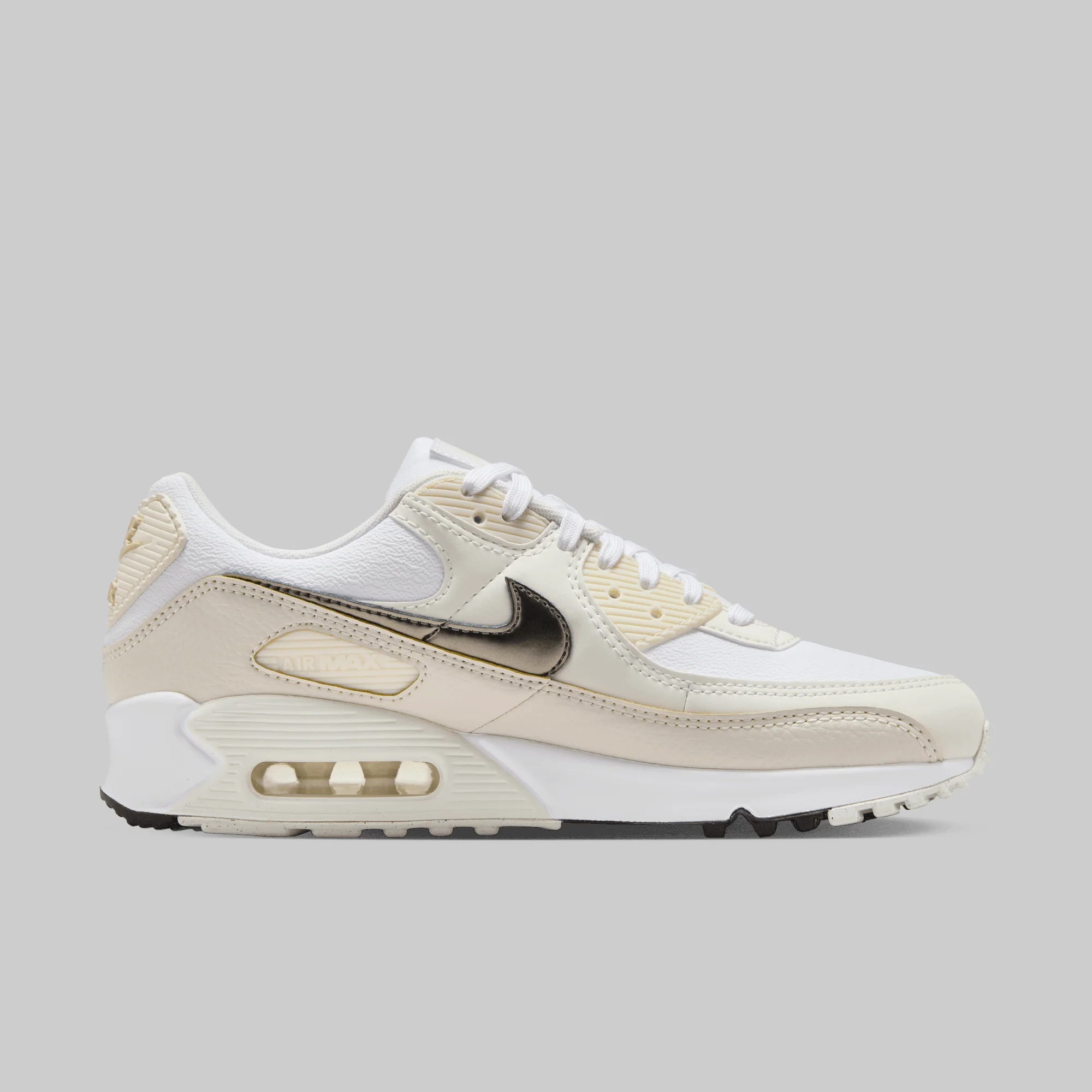W's Air Max 90 - White/Flat Pewter - Image 2