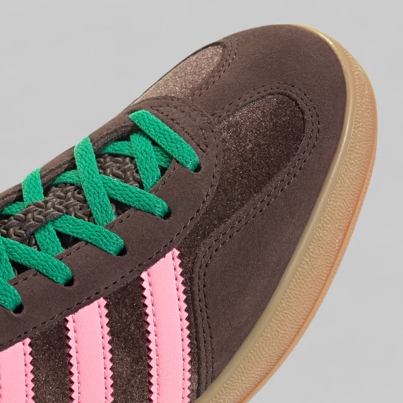 Women's Gazelle Indoor Velvet 'Brown/Pink/Green' - Image 6